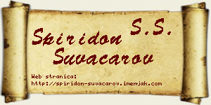 Spiridon Suvačarov vizit kartica